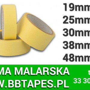 Taśma malarska żółta